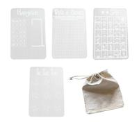 Jeux de conseil d'annulation à sec pour , jeux de société à tracas portables | Carte portable acrylique sèche 4x - Effacer Voyage de voyage réutilisable de table reus