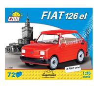 Cobi Kit de construction Fiat Maly 126p (1994-1999) 1/35 72 pièces Rouge