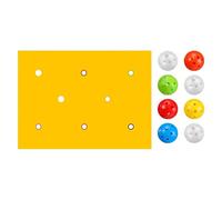 Jeux de construction d'équipe - 200 x 145 cm - Bâche à trous - Activités de groupe avec 8 balles | Jeux de travail d'équipe | Pour la maison, l'école, l'extérieur, la cour, la plage, le parc, l'aire