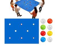 Jeux de construction d'équipes | avec trous pour activités de groupe avec 8 balles | Jeux de groupe - pour extérieur, jardin, cour, réunion familiale, maison, école