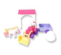 Jeux de construction - Hello Kitty - Mini ferme - 18 pièces - Pour enfant de 1 an 1/2 à 5 ans