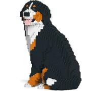 Jeux de construction - JEKCA - Chien Bouvier Bernois Assis - Blanc - À monter soi-même - Mixte
