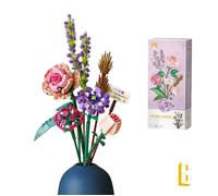 Jeux De Construction - Loz - Le Bouquet - Lavande Et Roses - - âge : Tout âge Avec Avertissement