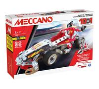 Bandai - Meccano Véhicules de Course 10 en 1 - Coffret de Construction 10 Modèles - 225 pièces, Outils, Notice - Kit Activité Assemblage Voiture Avion Bateau Course - Jouet Enfant 8 Ans et+ -APM20104