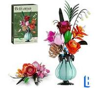 Jeux De Construction - Mji Brick - Le Bouquet Orchidées Et Muguets (vase Inclus) - - âge : Tout âge Avec Avertissement Multicolore