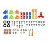 Hape Jouet Kit de Construction Bois - 42 Pièces Multicolor A Assembler en S'amusant - Vis, Plaque, Outils, Roues - Jeu en Bois pour Enfant à Partir de 3 Ans