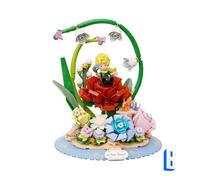 Jeux de construction - PANTASY - Le Petit Prince L'arche Fleurie - 325 pièces - Diorama avec rose et figurines - À monter soi-même