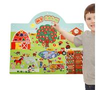 Jeux de contes en feutre, panneau en feutre pour jeunes enfants, tableau de conte en feutre mural d'animaux de la ferme, planche en feutre pour raconter des histoires, jouets d'apr