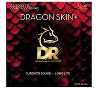 Jeux de cordes Dr Strings 13-56 Dragon Skinavec Coated 80 20 Medium Jeux de cordes folk 013