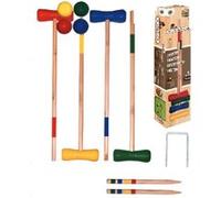 Jeux de croquet bois 73 cm (4 balles + 4 maillets) G
