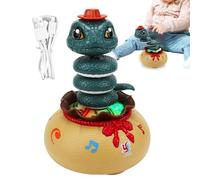 Jeux de danseurs pour petits | Jouets avec capteur d'obstacles ,Serpent rotatif avec lumières et musique pour maison école maternelle