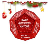 Jeux de dés de Noël Dé interactif du Père Noël à 12 Faces | Jeux pour adultes Pour apéro table soirées cartes fléchettes festival activités maison
