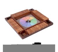 Jeux de Dés pour - Jeu De Dés Mathématiques en Bois - Échecs Numériques Éducatifs à Quatre Faces pour Adultes Maison - Réunions Familiales Bar Femmes Hommes Voyage