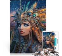 Jeux de détente Belle Princesse Indienne Puzzles pour Adolescents 1000 pièces 38x52cm Interaction Parent-Enfant pour Les Personnes de 14 Ans et Plus
