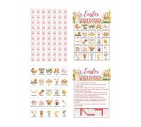 Jeux De Fête De Pâques Pour | 24 Cartes Jeu de Groupe sur Table | Jeu De Cartes De Fêtes - Pour Le Divertissement, La Famille, L'École, La Maison, Les Situations Sociales, Les Voyages Et Les