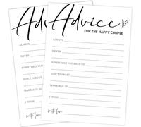 Jeux de fête prénuptiale à thème blanc pour 25 invités, conseils pour le couple heureux, cartes de conseils de mariage, jeux de mariage pour réception, marié, enterrement de vie de jeune fille,