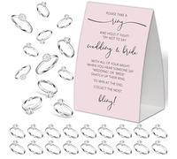 Jeux de fête prénuptiale Mettez une bague dessus, décorations minimalistes de fête de mariage, jeux d'enterrement de vie de jeune fille, décorations de fête de fiançailles, cadeaux de fête de mariage