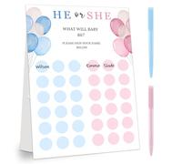 Jeux de fête sur le thème des ballons, panneau de vote pour garçons ou filles, vote d'ours avec deux stylos, il ou elle, décorations de fête pour garçon ou fille