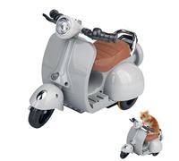 Jeux de hamster électrique - Musique de moto rotative à 360 °, lumières colorées interactives petits jouets animaux | Jouets de scooter drôles pour hamsters, cobayes, souris pour animaux