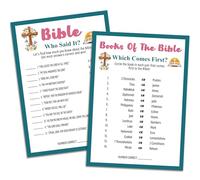 Jeux de la Bible pour adultes, Verse Match Up, Who Said It, Which Comes First, Jeu d'étude de la Bible Christian Group Women's Ministry Games - SJG01