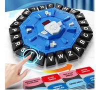 Jeux de Lettres à Réflexion Rapide, Jouets Pensantes de Mots, Jeux de Cartes de Lettres, Mot Malin Jeu de Societe, Bleu