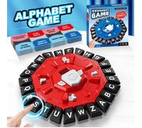 Jeux de Lettres à Réflexion Rapide, Jouets Pensantes de Mots, Jeux de Cartes de Lettres, Mot Malin Jeu de Societe, Rouge