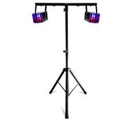JEUX DE LUMIERE DERBY PACK DE 2 + 1 PORTIQUE PIED ACIER pour vos soirée dj mariage anniversaire PA SONO MIX LIGHT BAR CLUB PUB