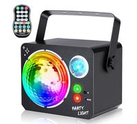 Jeux de Lumiere DJ, 4-in-1 Lumière De Fête, RGBW Lumiere Disco, DJ Lumière avec Télécommande, Lampes Fête Professionnelles, Musique Sound Activated, pour bar, Fête, KTV, Mariages