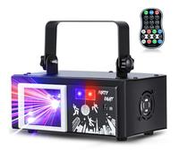 Jeux de Lumiere DJ, 6-in-1 Lumière De Fête, RGBW Lumiere Disco, DMX DJ Lumière avec Télécommande, Lampes Fête Professionnelles, Musique Sound Activated, pour bar, Fête, KTV, Mariages