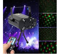 Jeux de lumière laser Ego Laser Lampe Projecteur Xmas Eclairage Telecommande Pour DJ Disco Noel Rouge et Vert