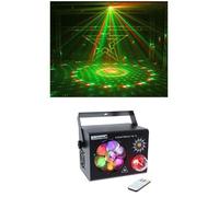 Jeux de Lumière Multi Effet 4 EN 1 Laser Magic Ball 1 x LED 9W RGBW 3-en-1 Strobe 1 LED 10W Blanche Effet GOBO 18W 6x3W LED Laser mu