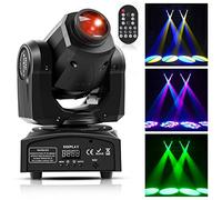 Jeux de Lumiere pour Soiree, UKing 50W Lyre LED Tête Mobile, Éclairage de Scène Spot dmx512 RGBW 4 Modes de Commande, 9/11 Canaux avec Télécommande Fonctionnelle pour Disco Fête Festival Mariage