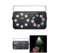 Jeux de lumière - POWER - METEOR V - 3-en-1 - Laser multipoints Rouge et Vert - Gobos et Wash