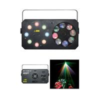 Jeux de lumière - POWER - METEOR V - 3-en-1 - Laser multipoints Rouge et Vert - Gobos et Wash
