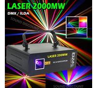 JEUX DE LUMIERE PUISSANT SCAN2000RGB 2000MW de la folie ! PA DJ SONO MIX BAR CLUB DISCO DANSE discothèque strobo sport NOEL