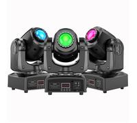 Jeux de lumiere U'king - 80W RGBW LED Lyre Gobo Beam - Pour DJ Party Disco - Noir Pack de 3