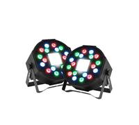Jeux de lumières 2 PROJECTEURs PAR Party Sound & Light PARTY-PAR-STROBE - DMX A 18LED AVEC Stroboscope 36 LED, Etrier