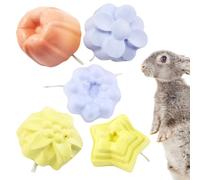 Jeux De Mâchage De Hamster - 5 Pièces De Pierre De Football Jouet À Mâcher, Pierres De Broyage Minéral Pour Lapins, Chinchillas, Hamsters, Gerbilles, Furets Et Écureuils | Bunny Dents Ca