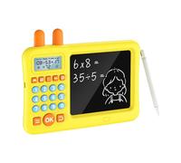 Jeux de mathématiques électroniques portables pour enfants, compteurs de mathématiques pour étudiants, garçons, enfants, jaune, 19,3 x 12,5 cm