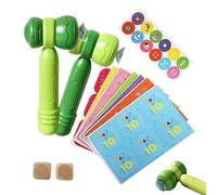 Jeux de mathématiques pour - Planche à calculer avec 2 marteaux - Jouet éducatif pour - pour l'apprentissage pédagogique, Les Voyages, la Table, l'école, Noël et l'anniversaire