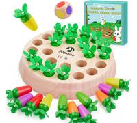 Jeux De Mémoire Enfant 3 4 5 Ans,Échecs De Mémoire De Carotte,Jouets Montessori 3 Ans Jeu Échec Bois Logique,Jeu De Société Famille 4 Ans Jouets Éducatifs Améliorer Mémoire Et Couleur Cognitive