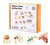 Jeux de Mots, Jeu d'Orthographe et Lecture Premiers Mots, Puzzle Alphabet Interactif Éducatif pour École Maternelle Apprentissage à La Maison