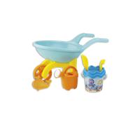Jeux de plage avec brouette