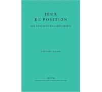 Jeux de position Sur quelques billards peints - Victor Claass - Inst.national D'histoire De L'art - broché - Monographie