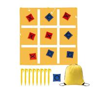 Jeux de poufs : ensemble d'activités de lancement portable, design de tableau de destination pliable, support de stabilité de l'ancrage au sol, structure de transport, divertissement d'action