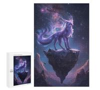 Jeux De Puzzle pour Adultes 1000 PCS Celestial Fox on Floating Island Jeux De Puzzle pour Adultes, Jeux Familiaux, Anti-Stress, Cadeaux d'anniversaire Et De Noël Uniques 1000 PCS