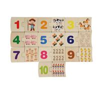 Jeux de puzzle pour d'âge préscolaire | Jouet éducatif en bois pour la petite enfance, puzzle numérique auto-correctif, adapté à la maison salon chambre et intérieur extérieur maternel