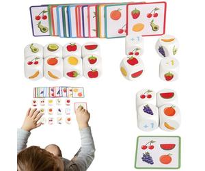 Jeux De Puzzle Pour - Jouet Éducatif - Jeu De Bataille De Fruits Pour Deux Joueurs | Pour Développer Compétences Jeu À La Maison Et Voyage Éducation Fille Garçon