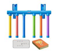 Jeux de Réflexe Attrape Bâton, Entraînement Rapidité Coordination Main-Œil | Support Porte Inclus, 3 Vitesses Réglables, Bâtons EVA Doux, Télécommande, Cartes Gage, USB, Cadeau Fête & Ambiance
