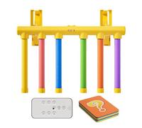Jeux de Réflexe Attrape Bâton, Entraînement Rapidité Coordination Main-Œil | Support Porte Inclus, 3 Vitesses Réglables, Bâtons EVA Doux, Télécommande, Cartes Gage, USB, Cadeau Fête & Ambiance